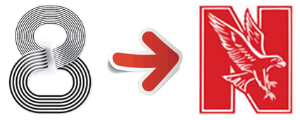 8 to red N button